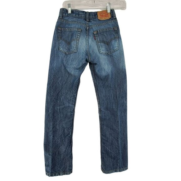 Levi's  Girl's 514 Slim Straight Leg Blue Jeans Size 14 - Picture 8 of 14